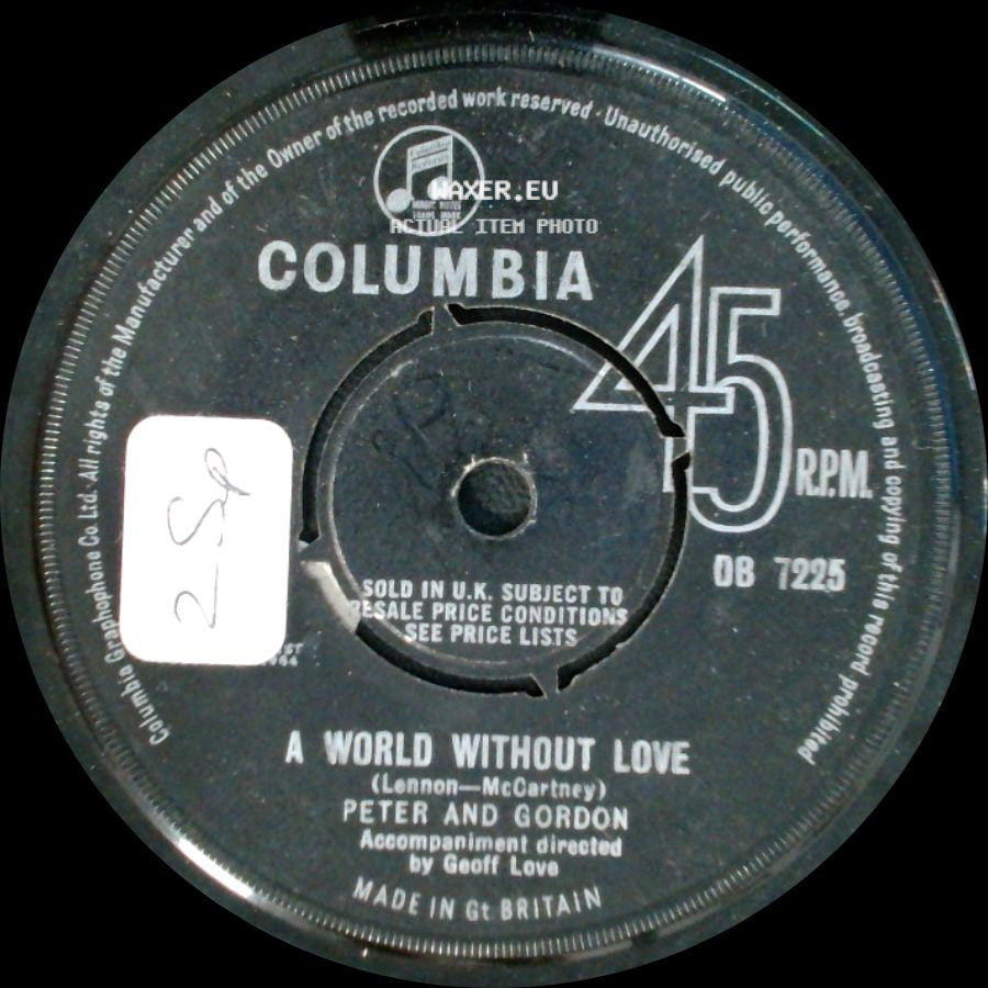 Peter And Gordon - A World Without Love / If I Were You side A