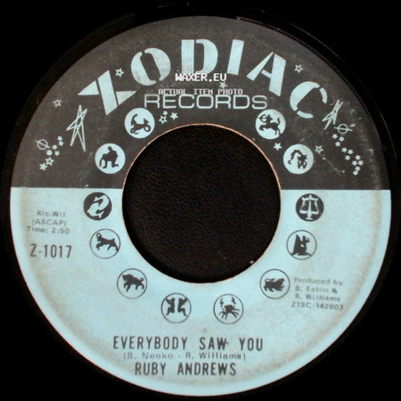 Ruby Andrews - Everybody Saw You / Can You Get Away side A