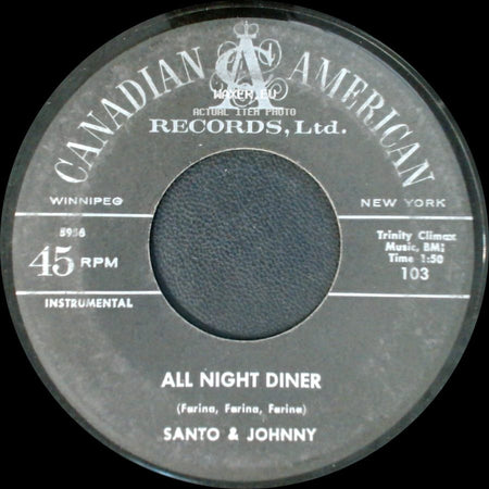 Santo & Johnny - All Night Diner / Sleep Walk side A