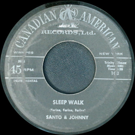 Santo & Johnny - All Night Diner / Sleep Walk side B