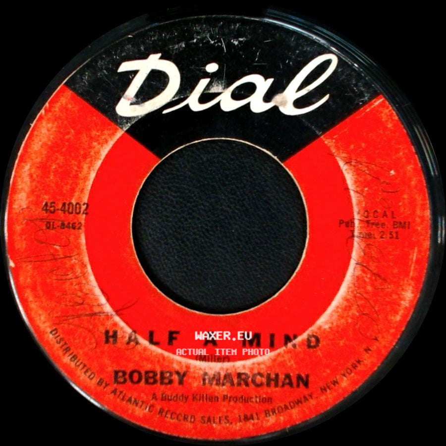 Bobby Marchan - Half A Mind / Get Down With It side A