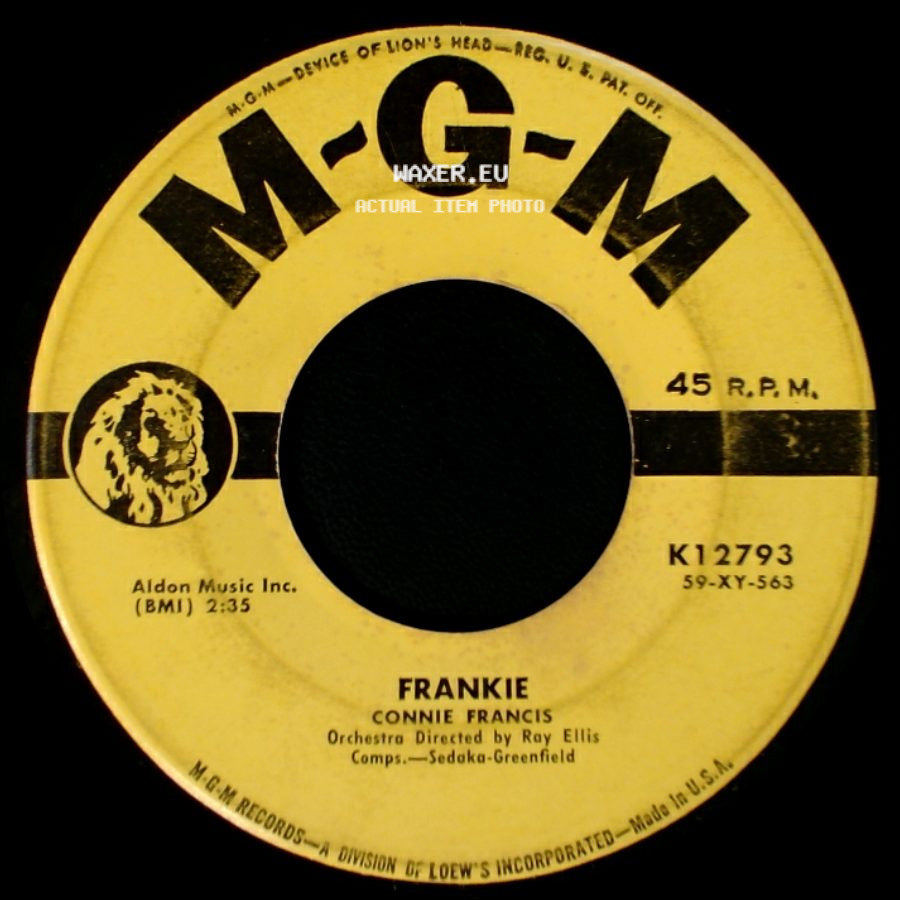 Connie Francis - Frankie / Lipstick On Your Collar side A