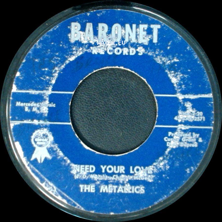 The Metallics - Itchy Twitchy Too / Need Your Love side B