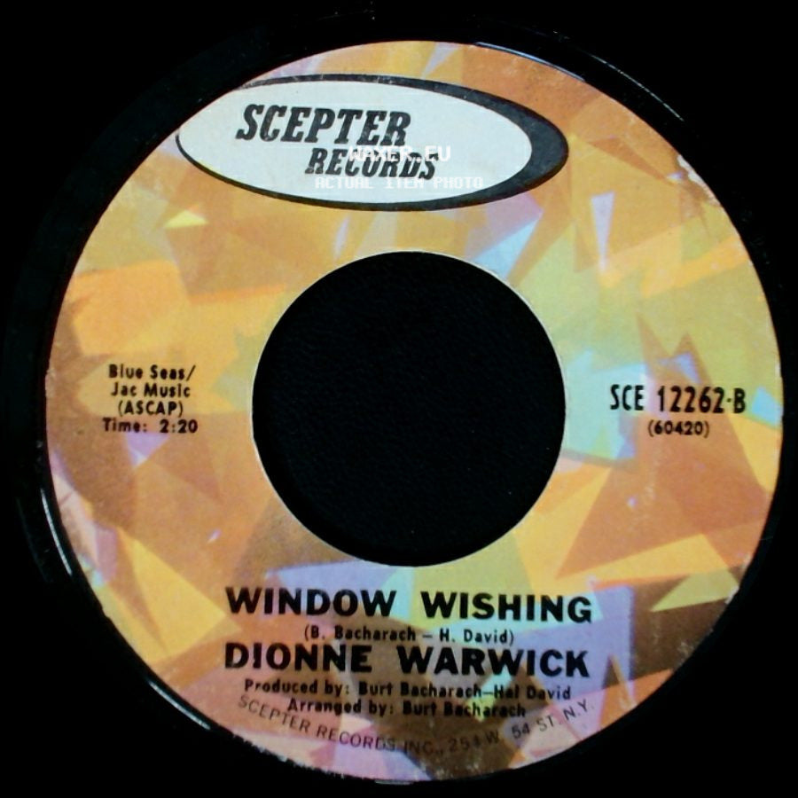 Dionne Warwick - Window Wishing / You've Lost That Lovin' Feeling side A