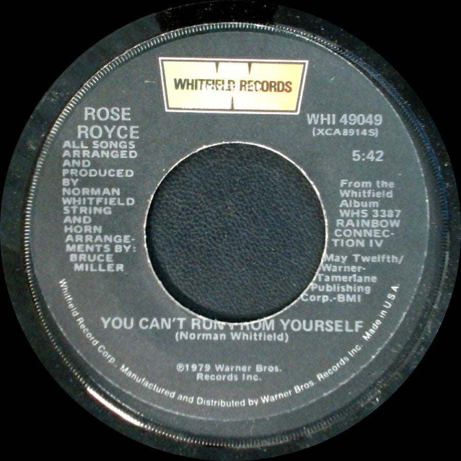 Rose Royce - Is It Love You're After (Edit) / You Can't Run From Yourself side B