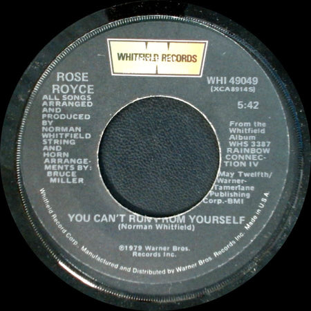 Rose Royce - Is It Love You're After (Edit) / You Can't Run From Yourself side B