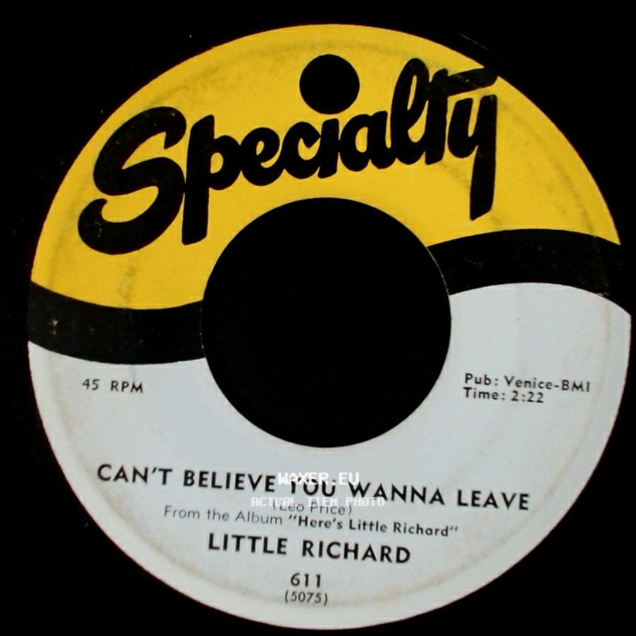 Little Richard - Can't Believe You Wanna Leave / Keep A Knockin' side A