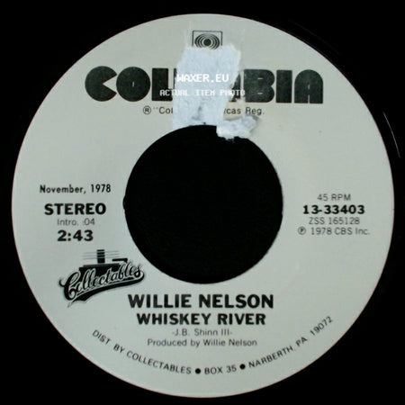 Willie Nelson - Whiskey River / All Of Me side A