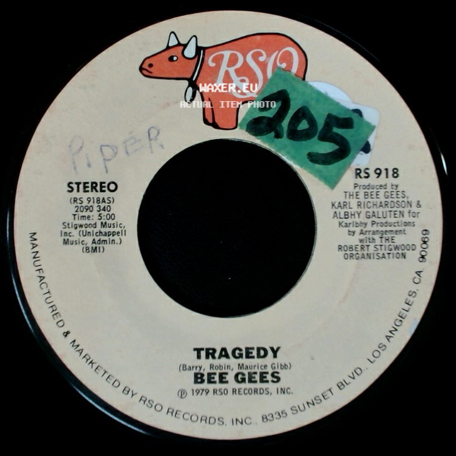 Bee Gees - Until / Tragedy side B