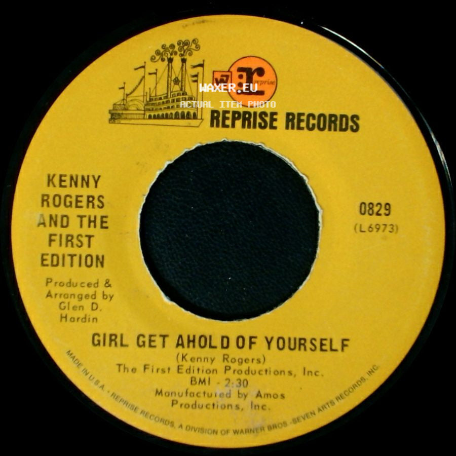 Kenny Rogers And The First Edition - Ruby, Don't Take Your Love To Town / Girl Get Ahold Of Yourself side B
