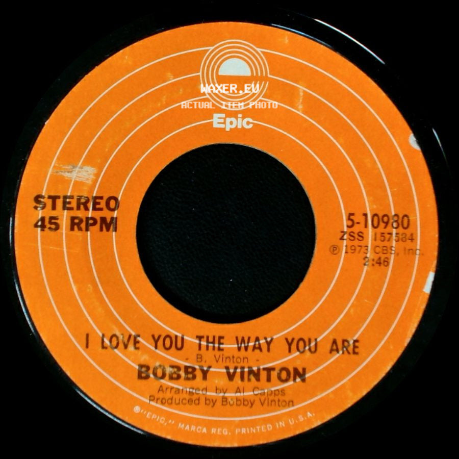 Bobby Vinton - I Love You The Way You Are / Hurt side A