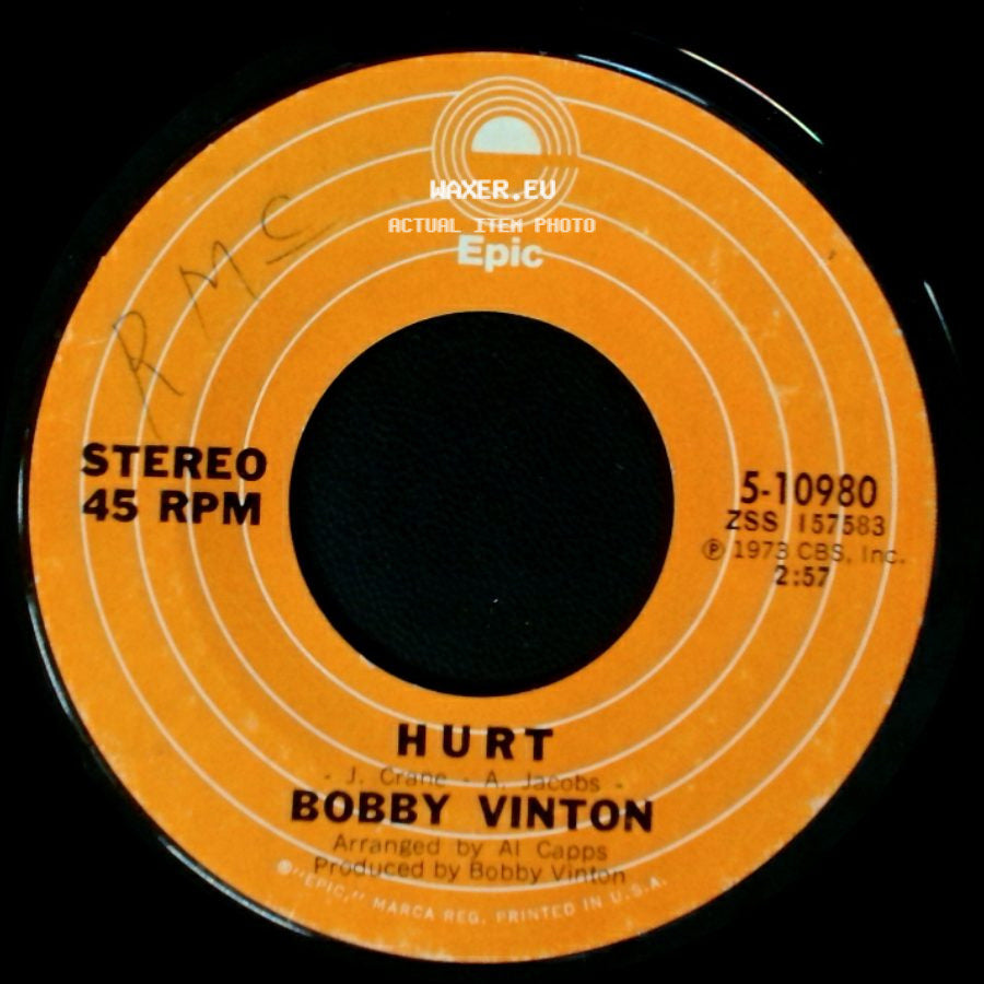 Bobby Vinton - I Love You The Way You Are / Hurt side B