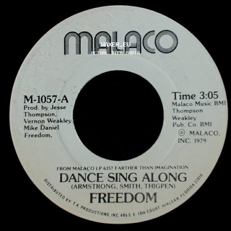 Freedom - Set You Free / Dance Sing Along side B