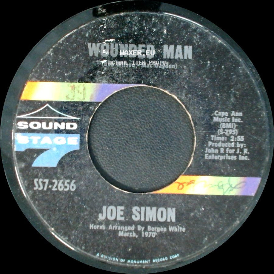 Joe Simon - Farther On Down The Road / Wounded Man side B