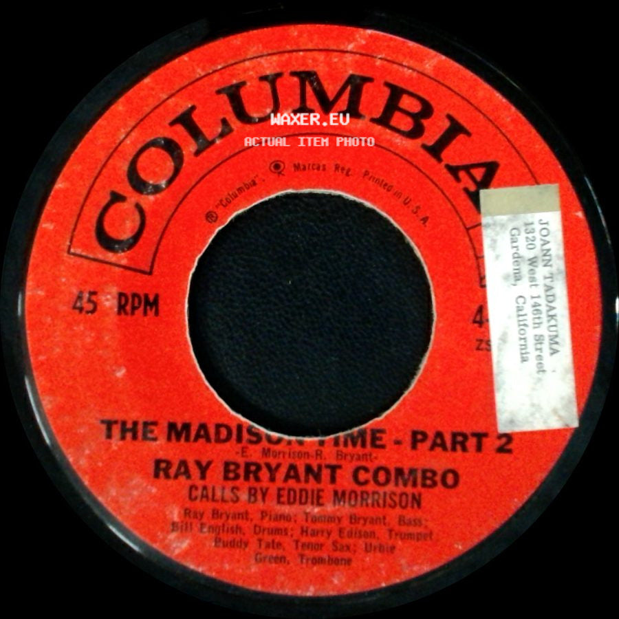 Ray Bryant Combo - The Madison Time - Part 1 / The Madison Time - Part 2 side B