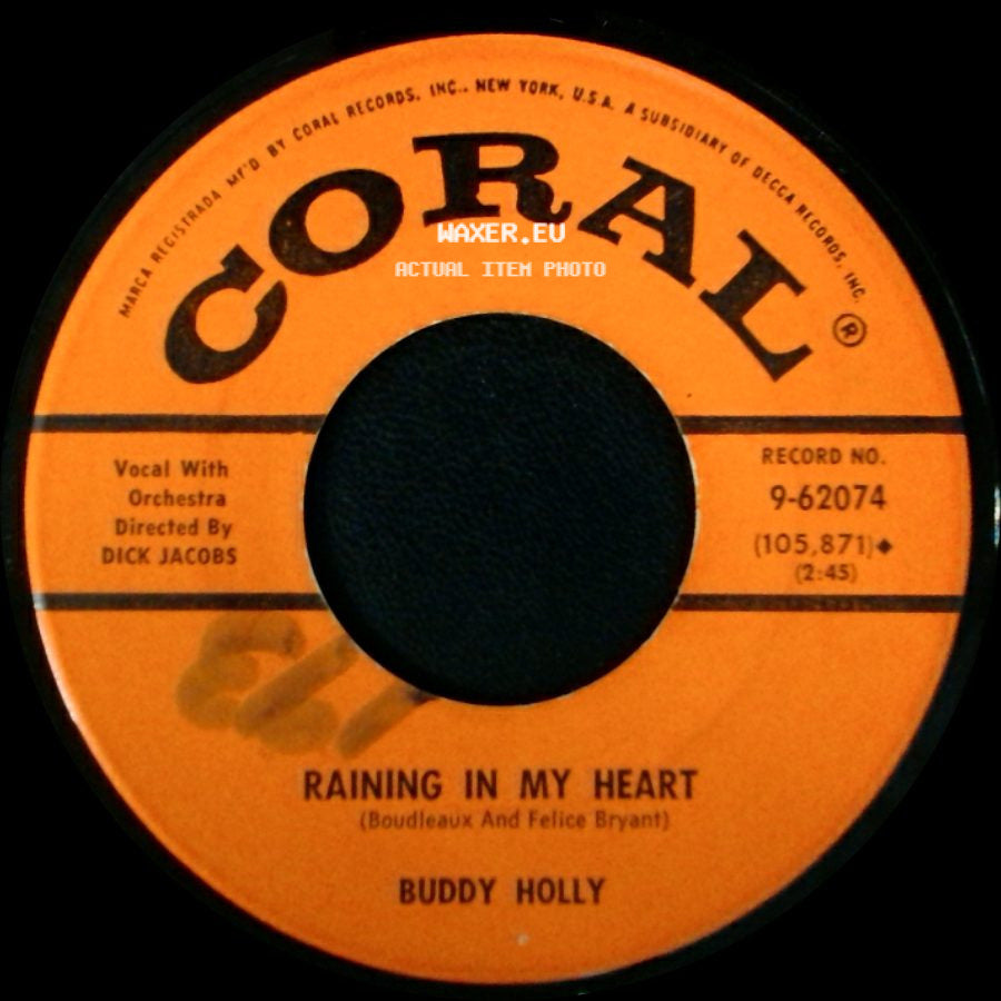 Buddy Holly - It Doesn't Matter Anymore / Raining In My Heart side B