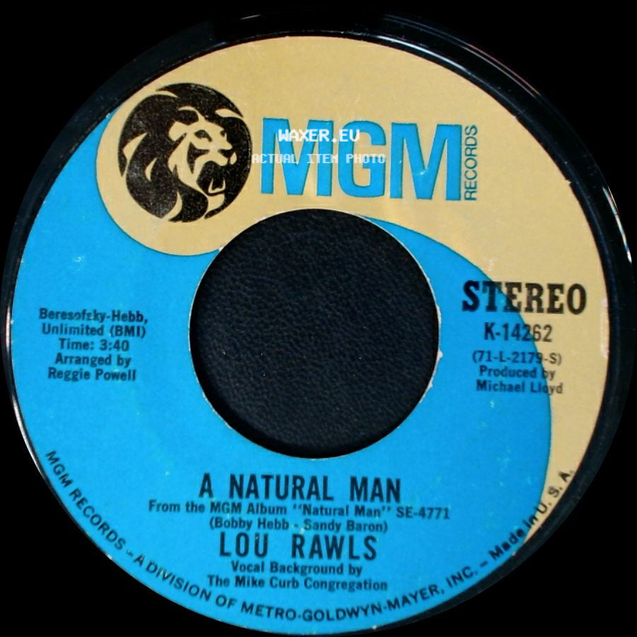 Lou Rawls - A Natural Man / You Can't Hold On side A