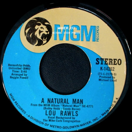 Lou Rawls - A Natural Man / You Can't Hold On side A