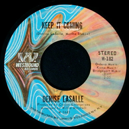Denise Lasalle - Keep It Coming / Trapped By A Thing Called Love side A