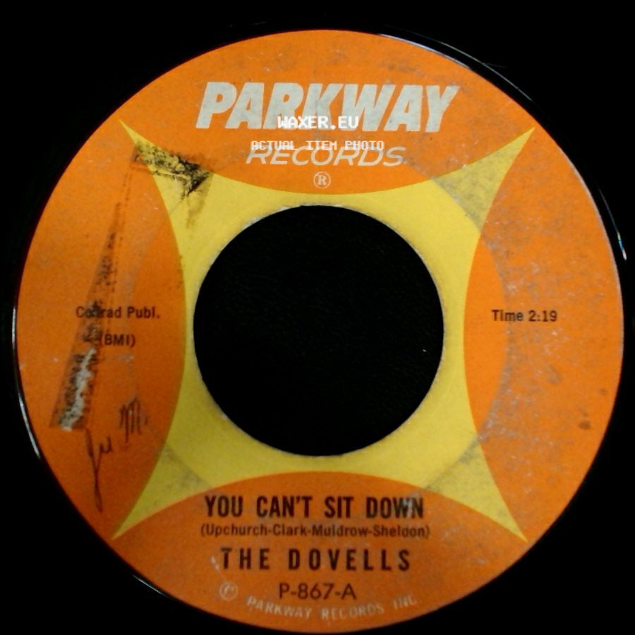 The Dovells - Wildwood Days / You Can't Sit Down side B