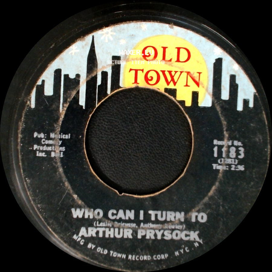 Arthur Prysock - Its Too Late, Baby Too Late / Who Can I Turn To side B