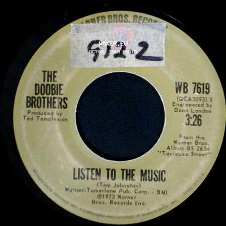 The Doobie Brothers - Listen To The Music / Toulouse Street side A