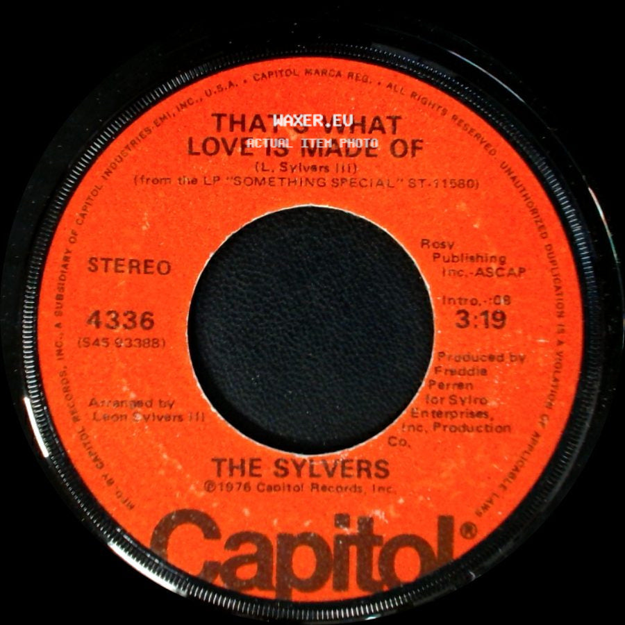 The Sylvers - That's What Love Is Made Of / Hot Line side A