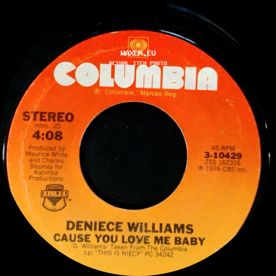 Deniece Williams - Cause You Love Me Baby / Free side A
