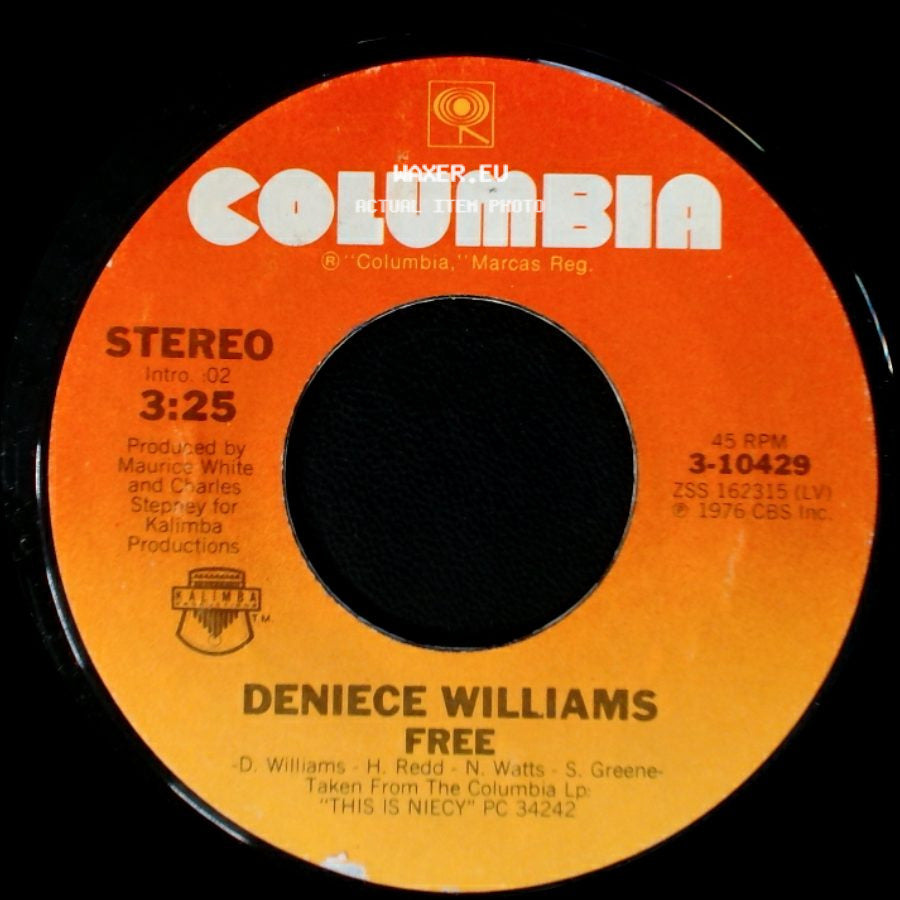 Deniece Williams - Cause You Love Me Baby / Free side B