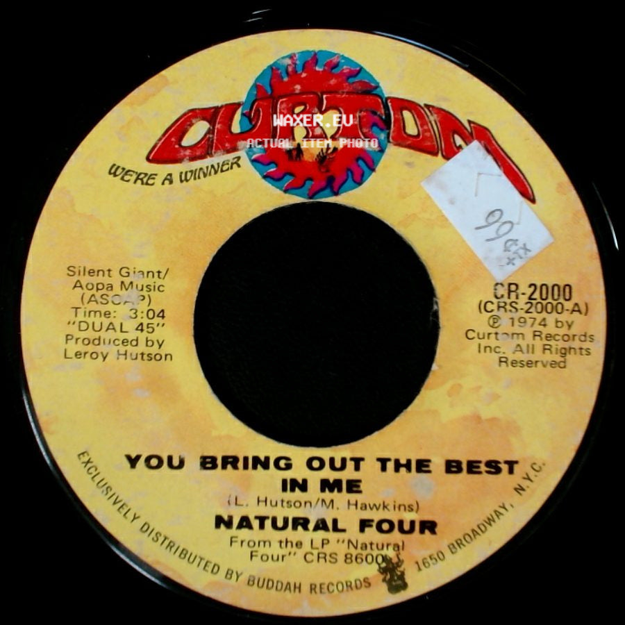 Natural Four - You Can't Keep Running Away / You Bring Out The Best In Me side B