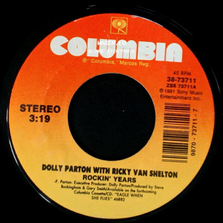 Dolly Parton / Dolly Parton With Ricky Van Shelton - What A Heartache / Rockin' Years side B