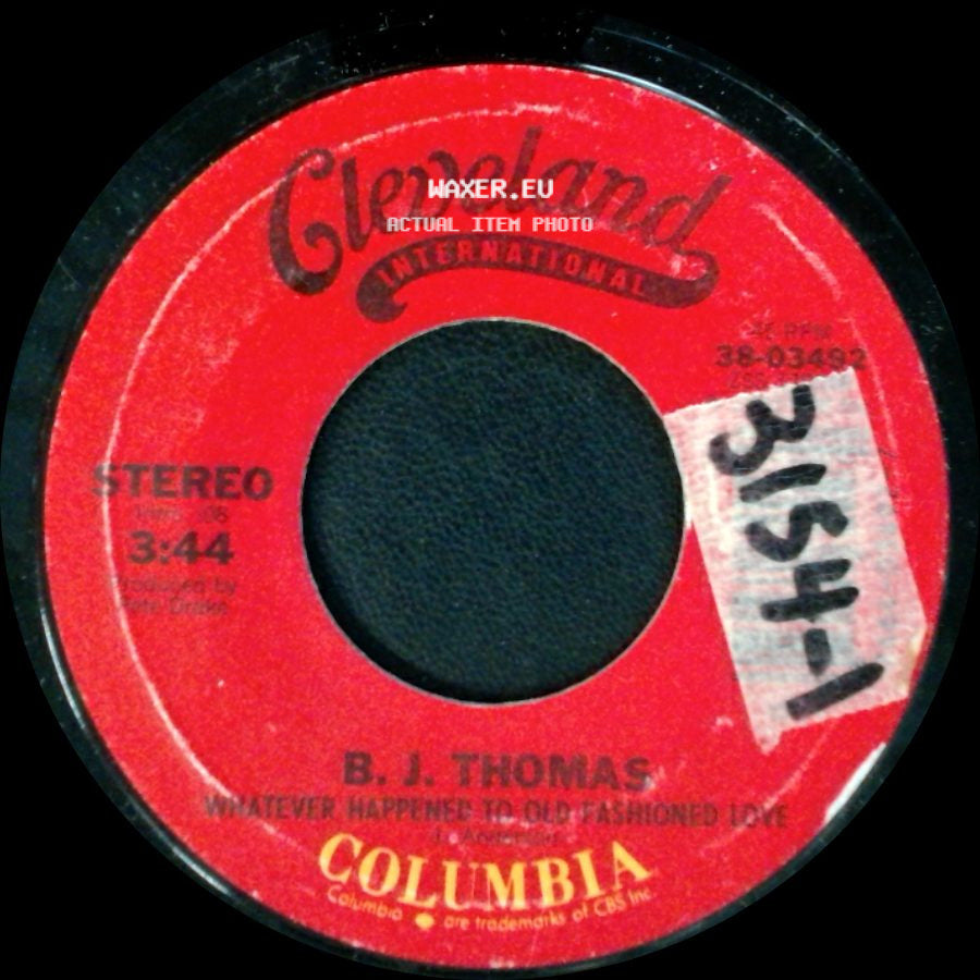 B. J. Thomas - I Just Sing / Whatever Happened To Old Fashioned Love side B