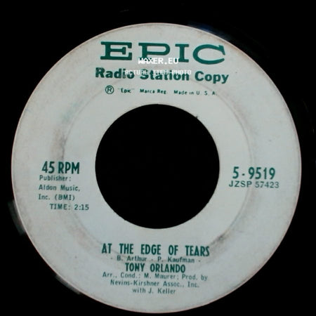 Tony Orlando - At The Edge Of Tears / Chills side A