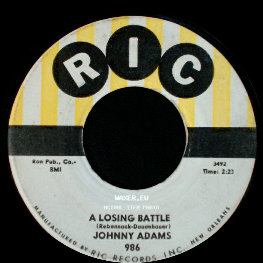 Johnny Adams - Who's Gonna Love You / A Losing Battle side B