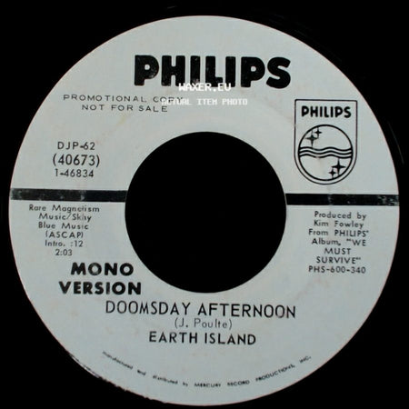 Earth Island - Doomsday Afternoon / Doomsday Afternoon side A