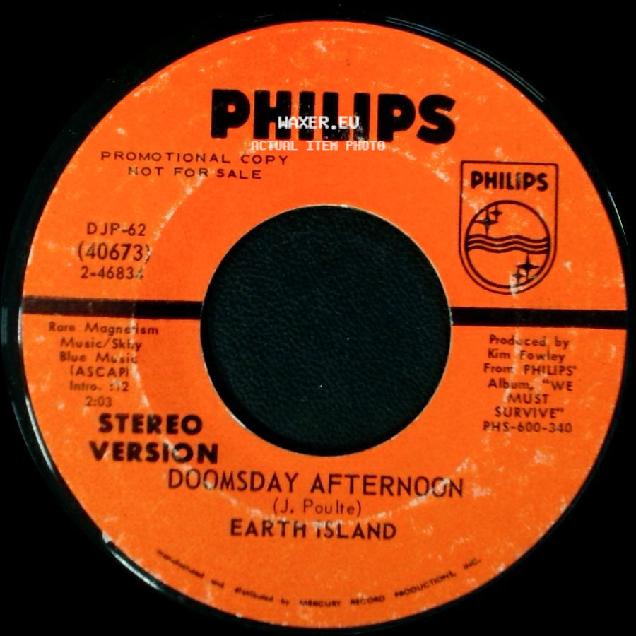 Earth Island - Doomsday Afternoon / Doomsday Afternoon side B