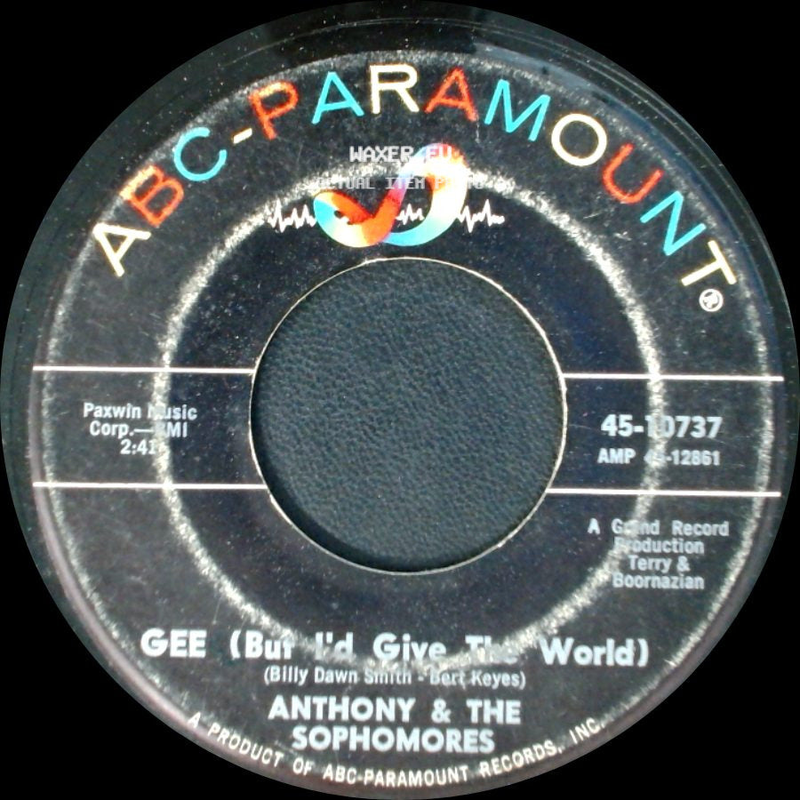 Anthony & The Sophomores - Gee (But I'd Give The World) / It Depends On You side A