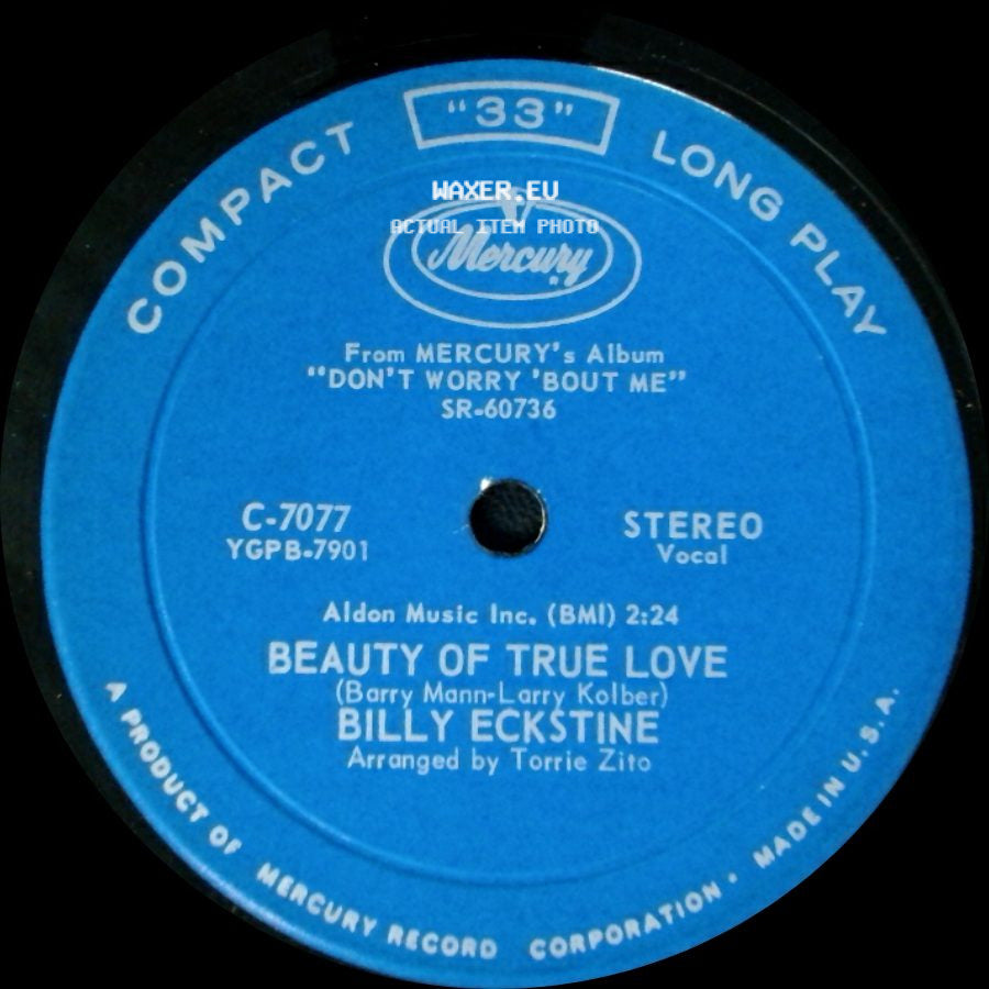 Billy Eckstine - The Exodus Song / Beauty Of True Love side B