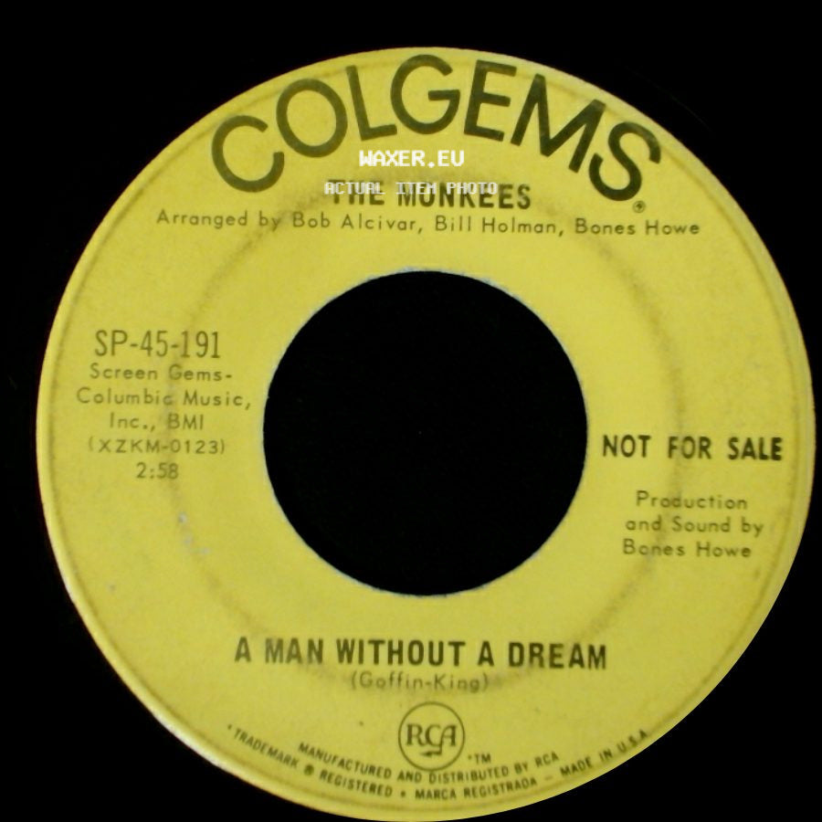The Monkees - Tear Drop City / A Man Without A Dream side B