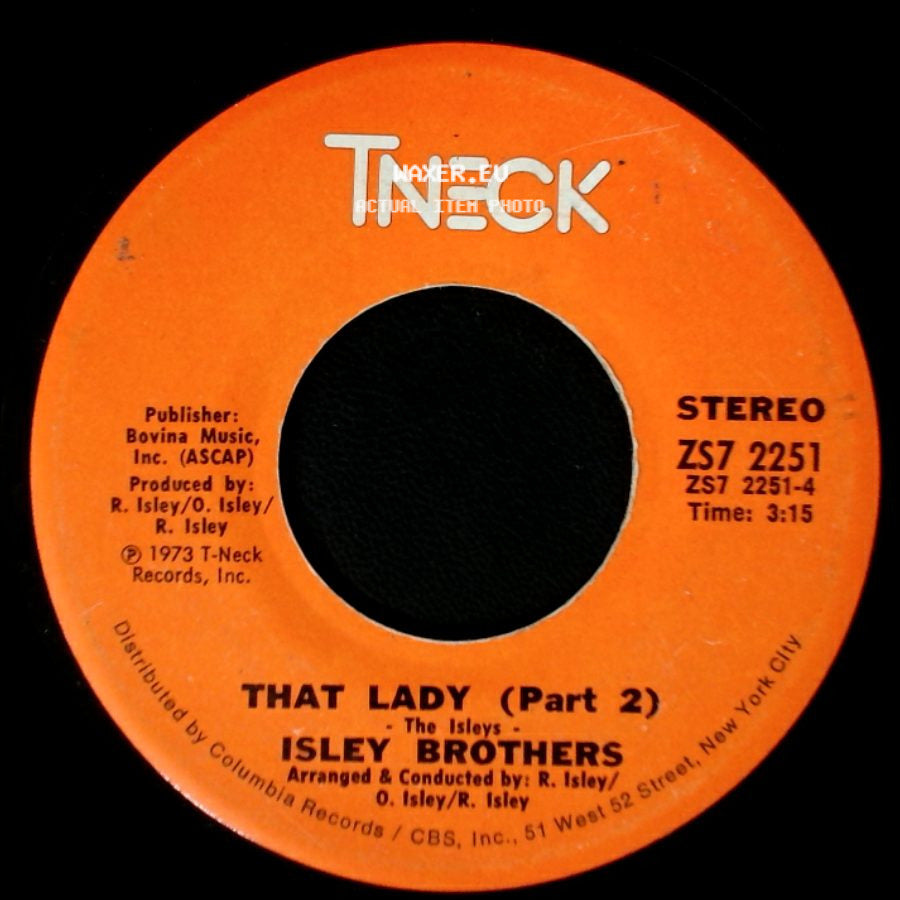 Isley Brothers - That Lady (Part 1) / That Lady (Part 2) side B