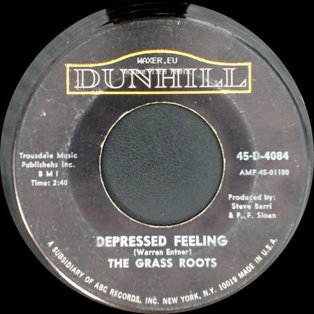 The Grass Roots - Let's Live For Today / Depressed Feeling side B