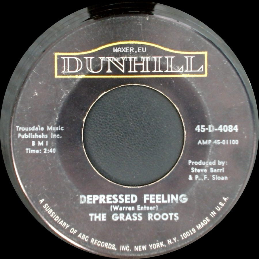 The Grass Roots - Let's Live For Today / Depressed Feeling side B