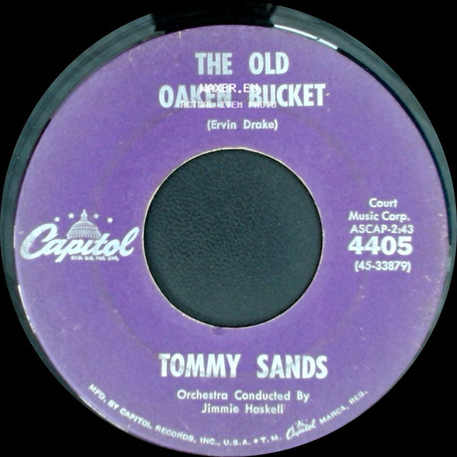 Tommy Sands - These Are The Things You Are / The Old Oaken Bucket side B