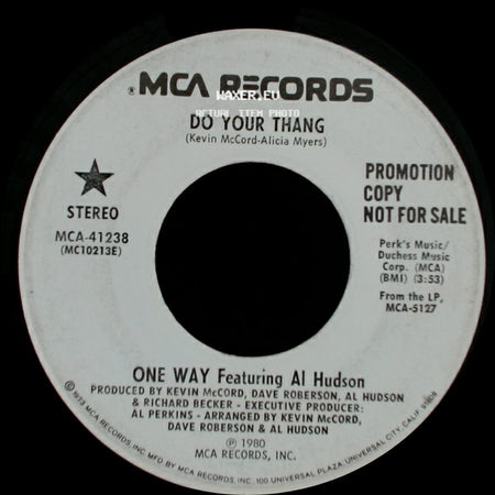 One Way Featuring Al Hudson - Do Your Thang / Do Your Thang side A