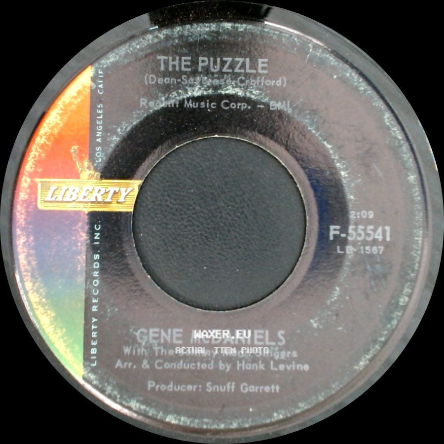 Gene Mcdaniels - Cry Baby Cry / The Puzzle side B
