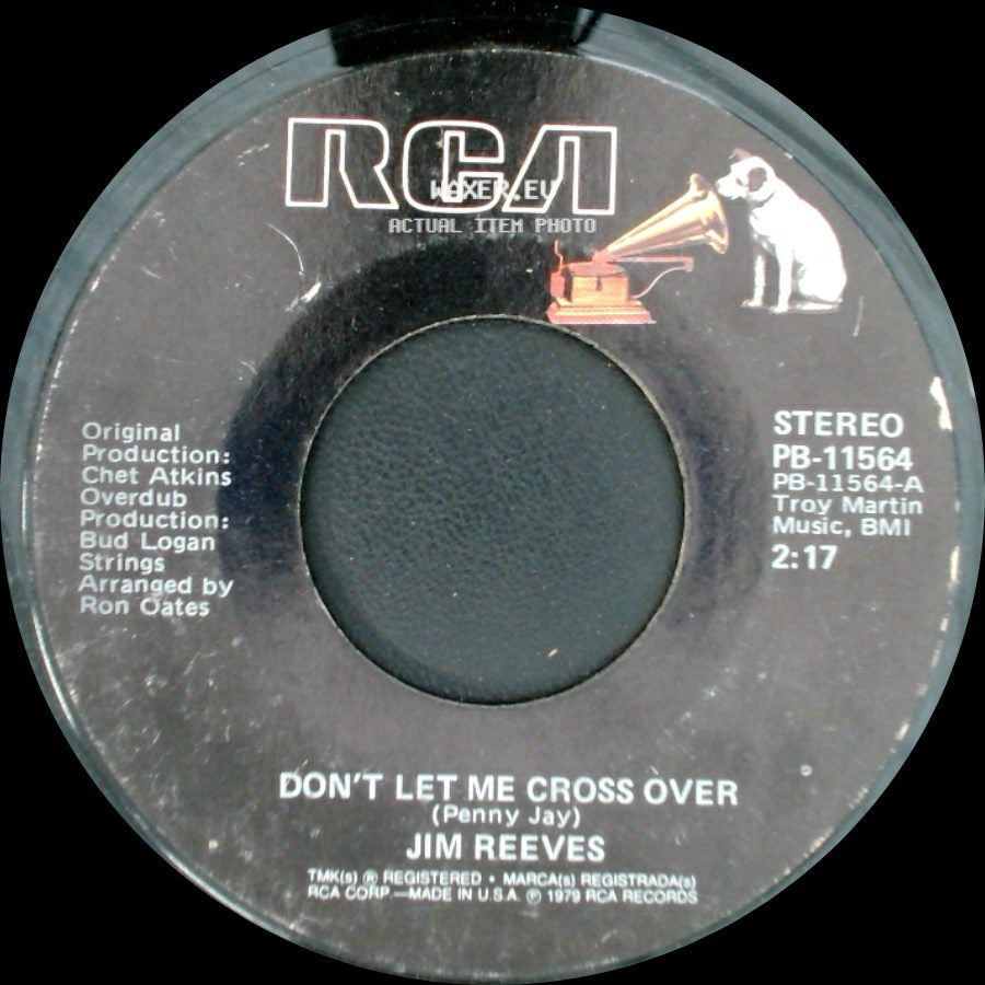 Jim Reeves - I've Enjoyed As Much Of This As I Can Stand / Don't Let Me Cross Over side B