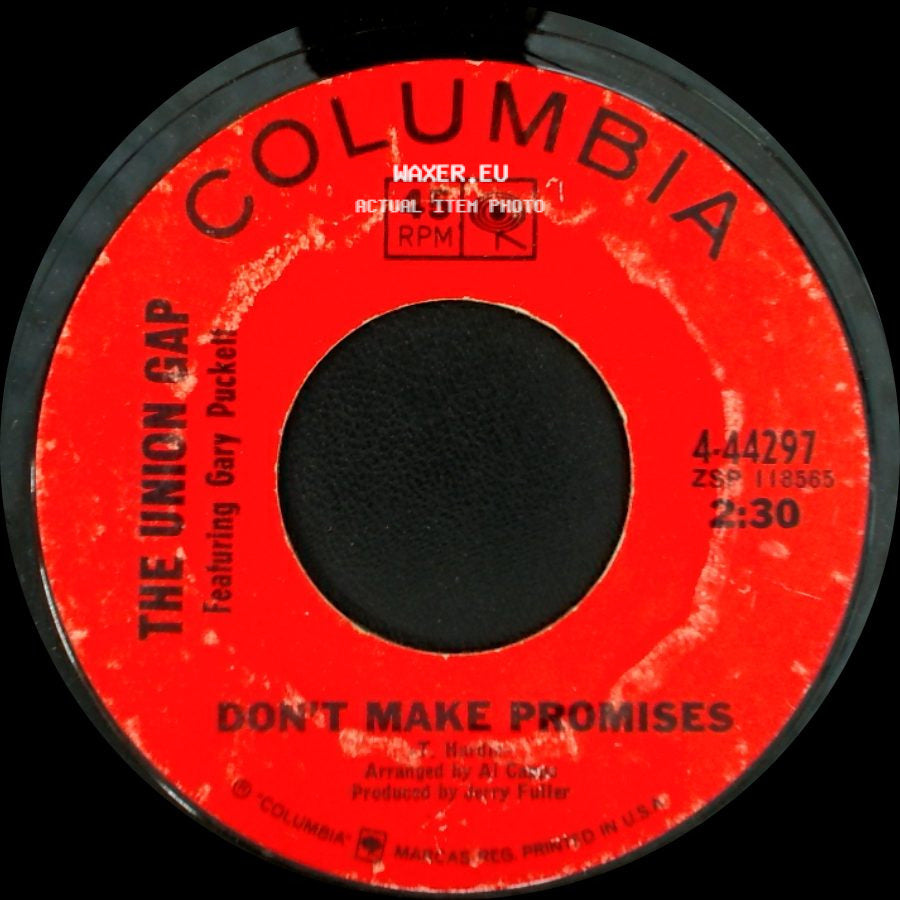 The Union Gap Featuring Gary Puckett - Woman, Woman / Don't Make Promises side B