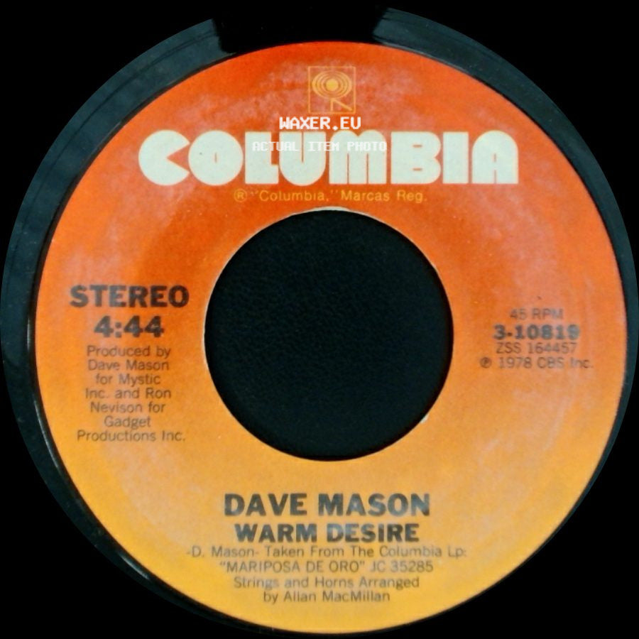 Dave Mason - Don't It Make You Wonder / Warm Desire side B