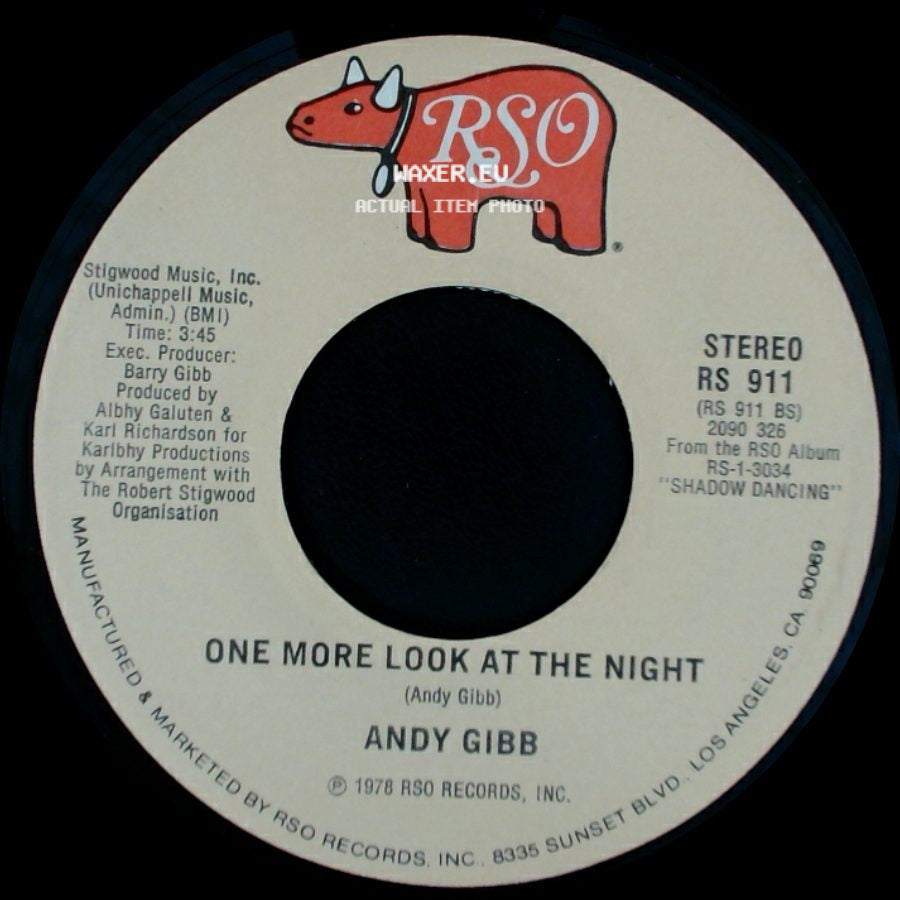 Andy Gibb - One More Look At The Night / (Our Love) Don't Throw It All Away side A