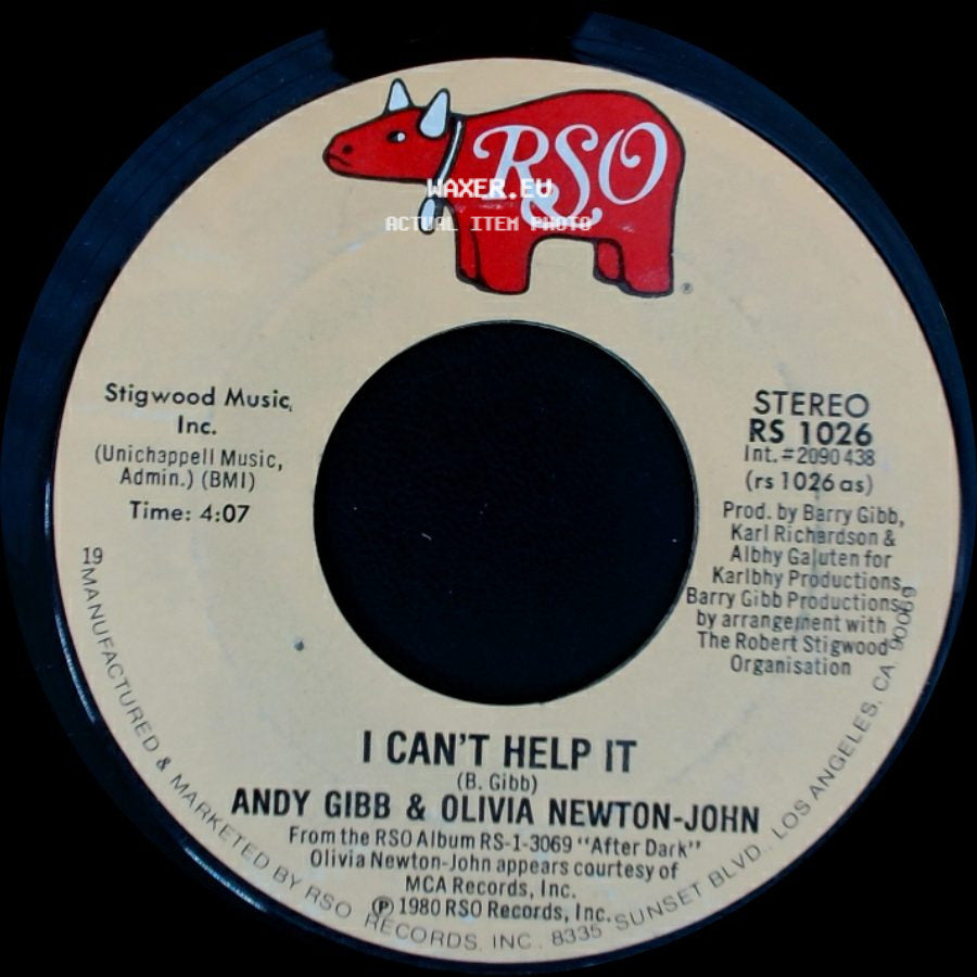 Andy Gibb / Andy Gibb & Olivia Newton-John - Someone I Ain't / I Can't Help It side B